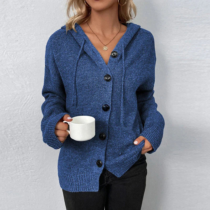Karin - Comfortable Hooded Cardigan