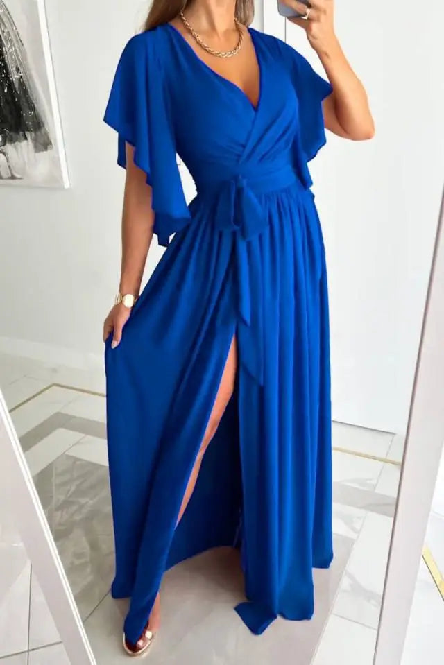 Fedelma - Vestito elegante con scollo a V