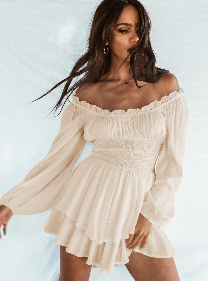 Off shoulder Rüschenjurk
