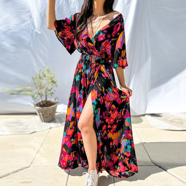 Gladys - Elegantes Boho Maxikleid
