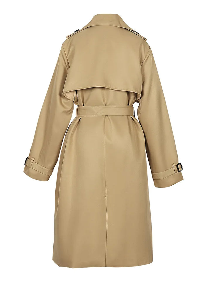 Gracey - Trench coat lungo solido da donna