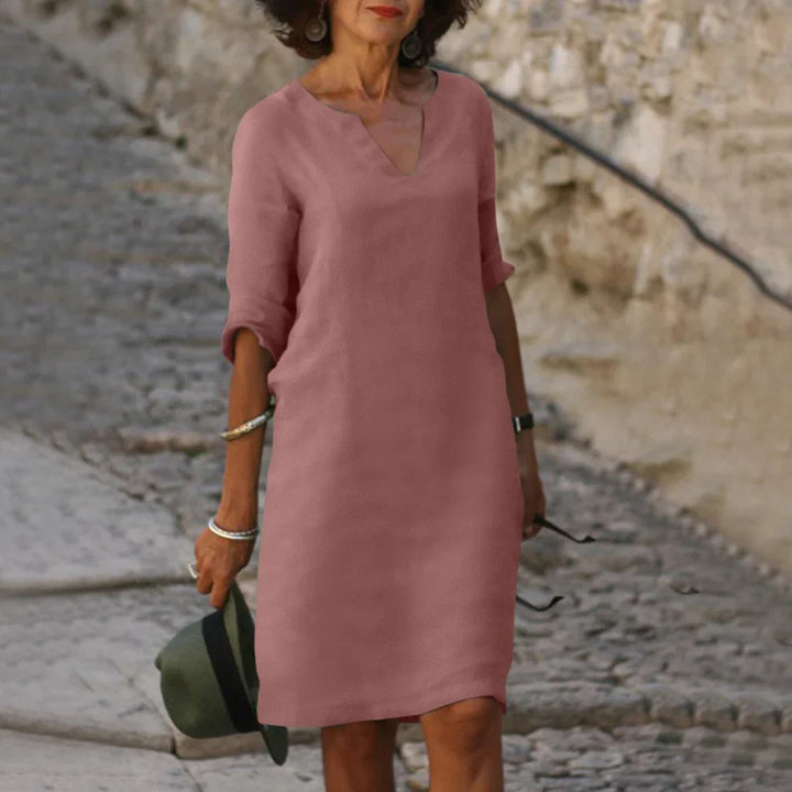 Maristela – Elegante vestito con scollo a V