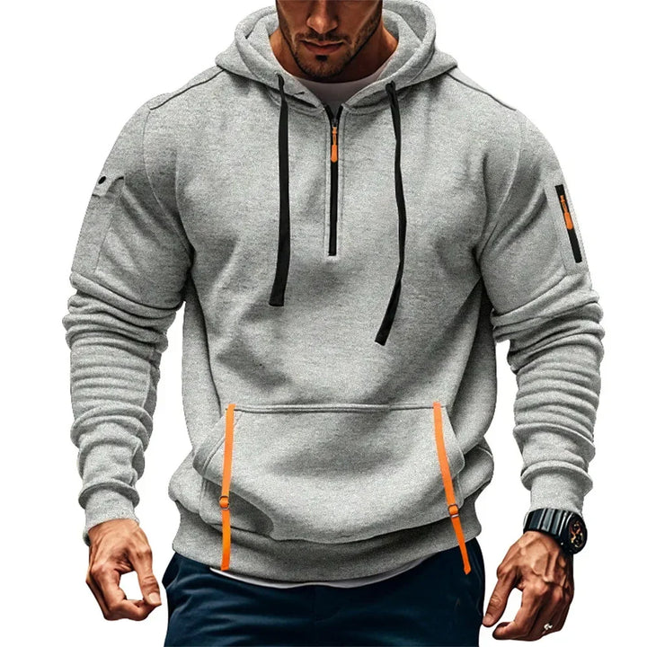 Rory - Veste à capuche chaude avec fermeture éclair pour hommes