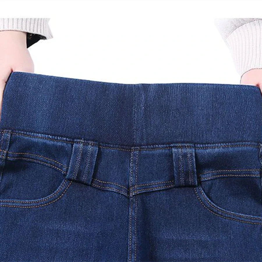 Quincy - Vintage-Jeans mit hoher dehnbarer Taille