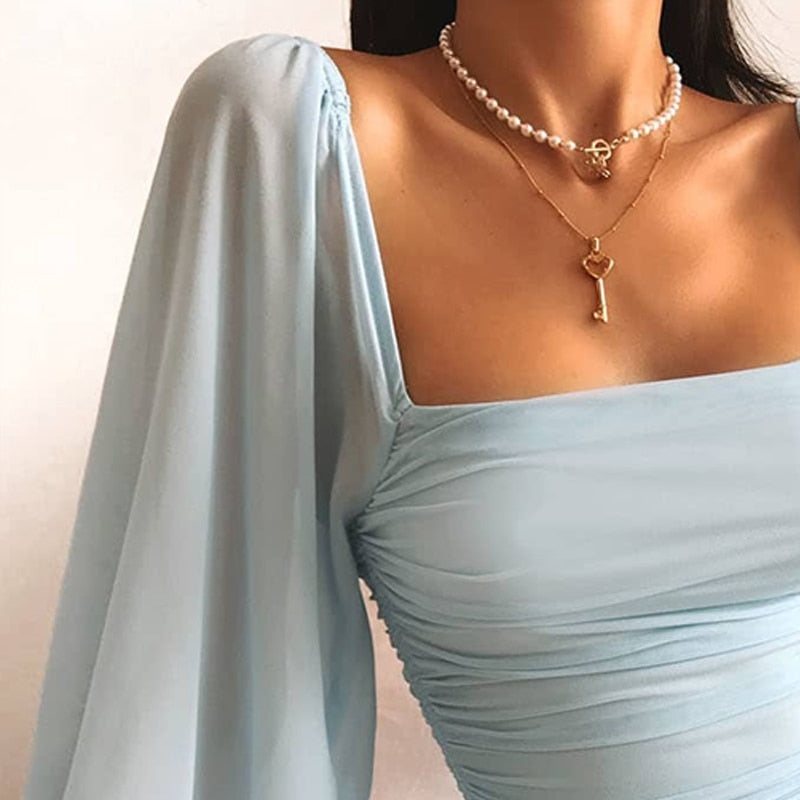 Vestitino azzurro chiaro