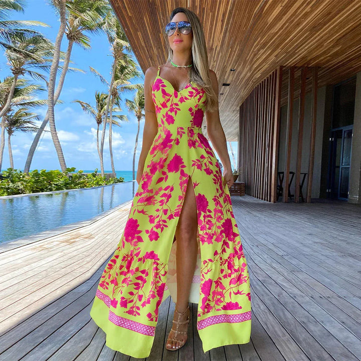 Muriel - Robe longue en ligne A
