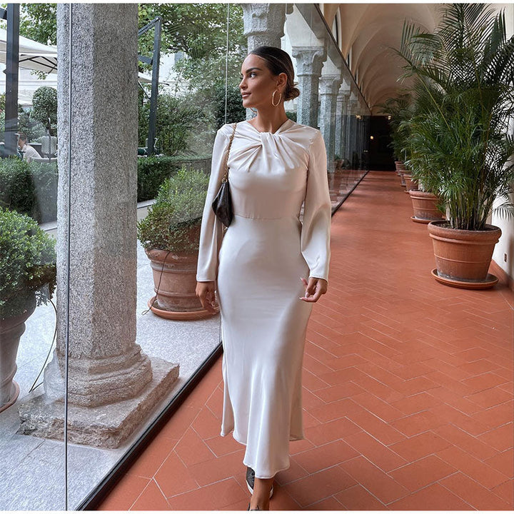 Satin Maxikleid