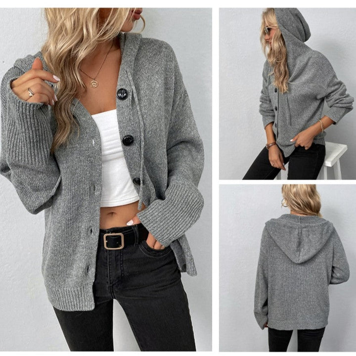 Cecelia - Cardigan femme - Décontracté - Design polyvalent - Hiver