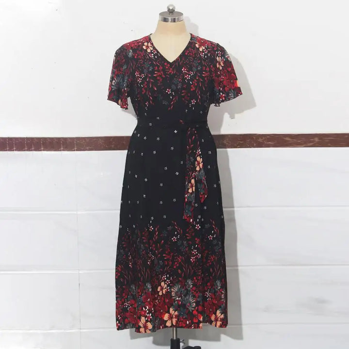 Juliann - Robe longue florale en grande taille