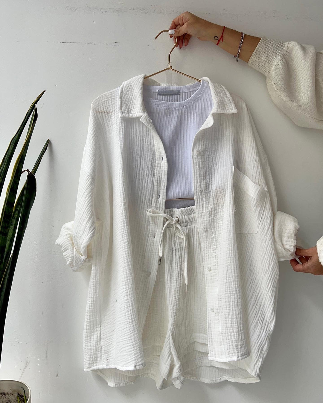 Ensemble deux pièces blouse