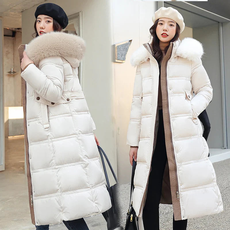 Kayla - Langer Winter-Wickelmantel