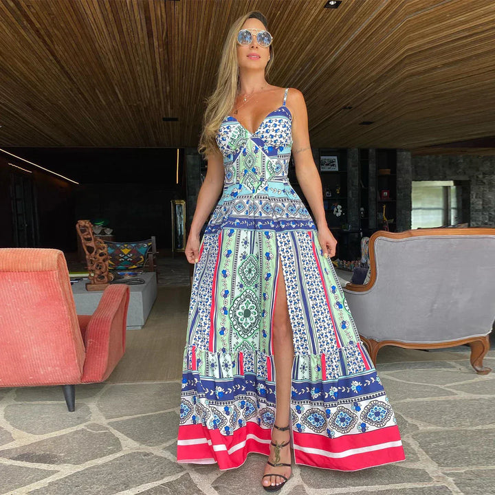 Muriel - Robe longue en ligne A