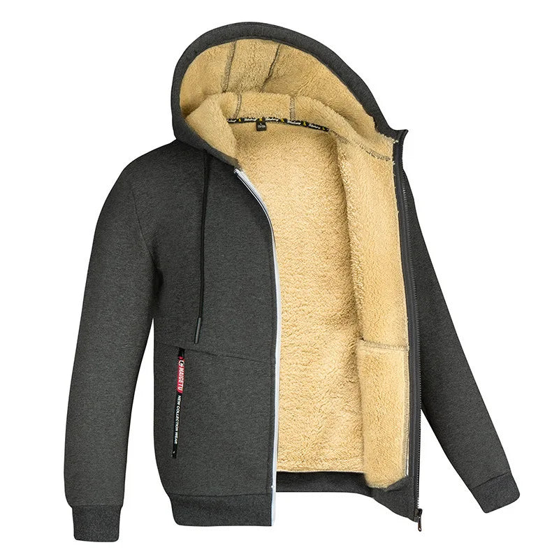 Damien | Cozy men's winter outdoor jacket with hood