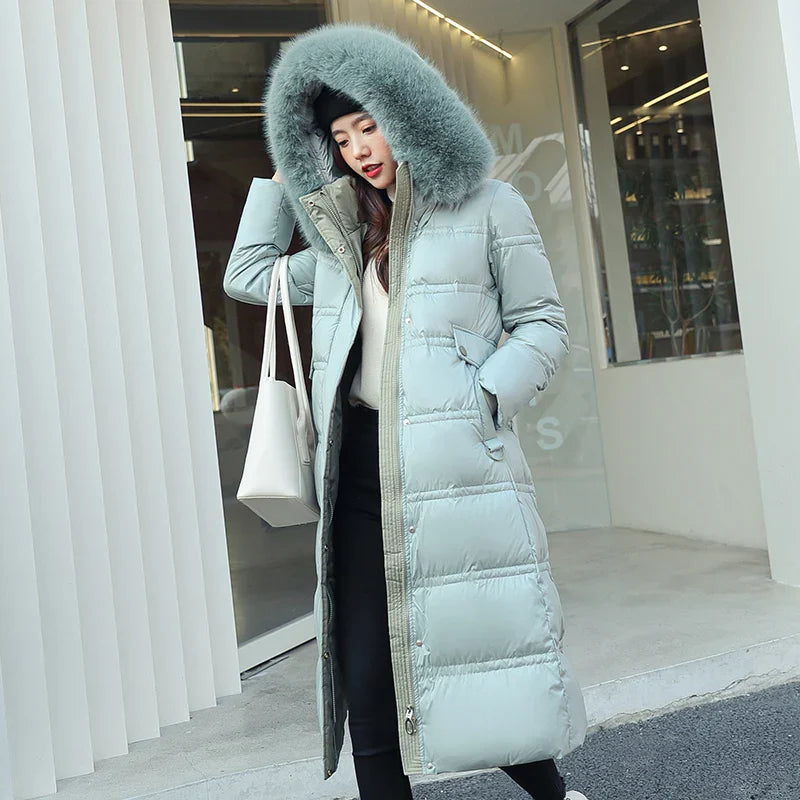 Kayla - Langer Winter-Wickelmantel