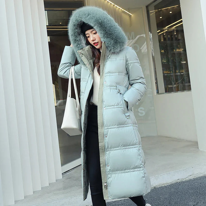 Kayla - Langer Winter-Wickelmantel