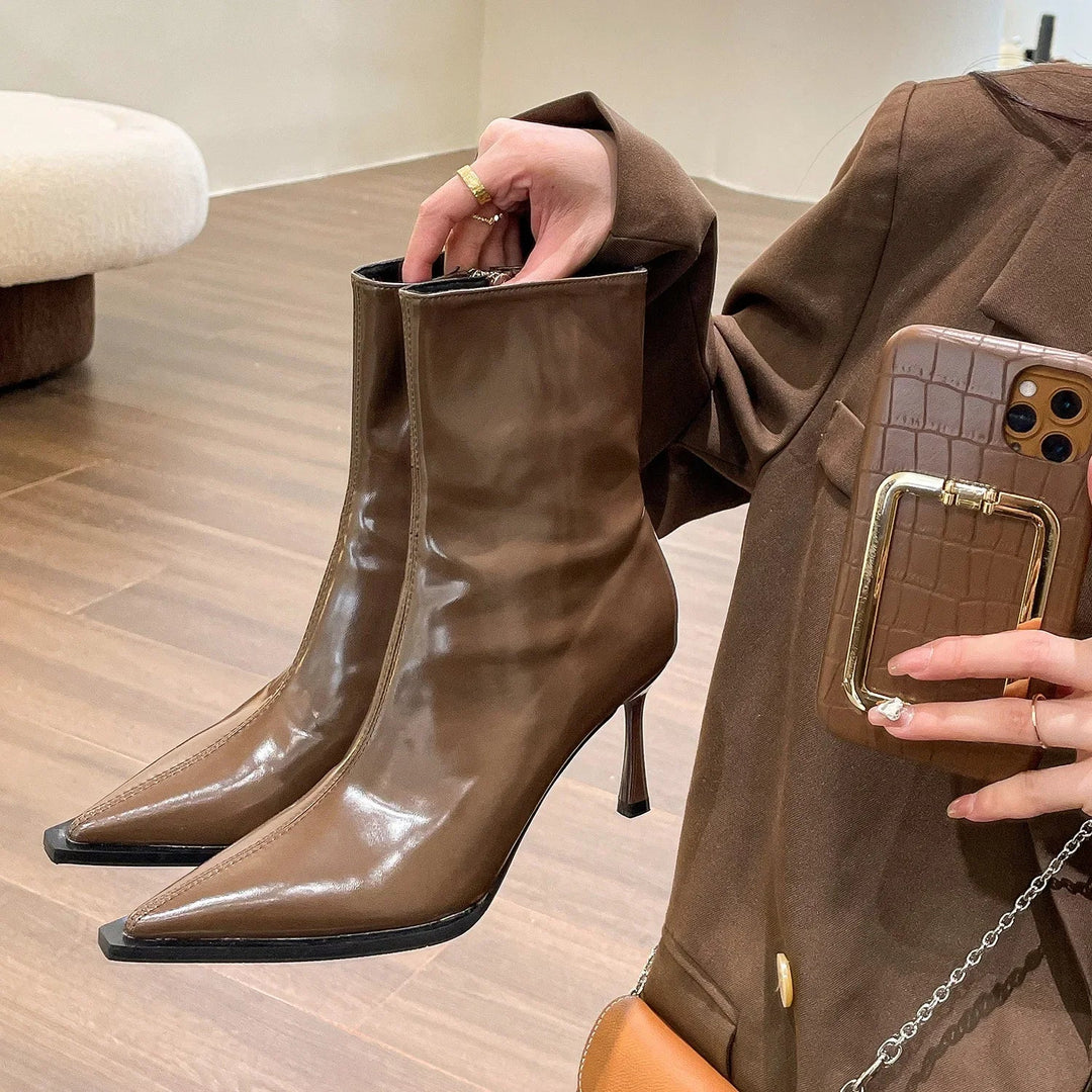 Rosemary - Elegante spitze Partystiefel