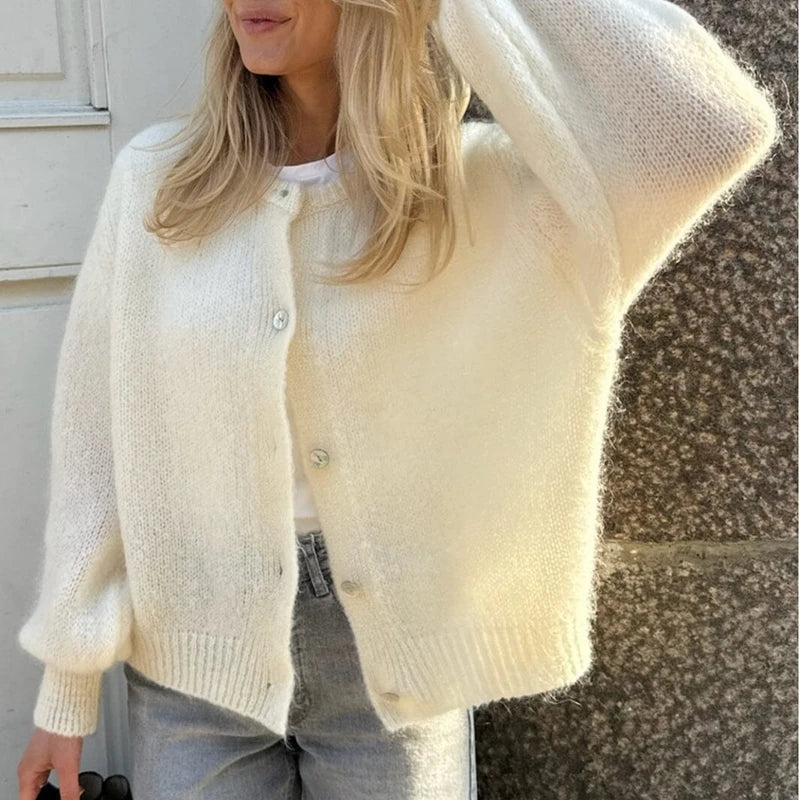 Faith - buttoned warm soft cardigan