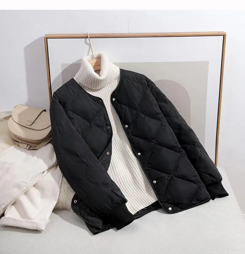 Giacca imbottita chic con bottoni | Perfetta per l'inverno per donna