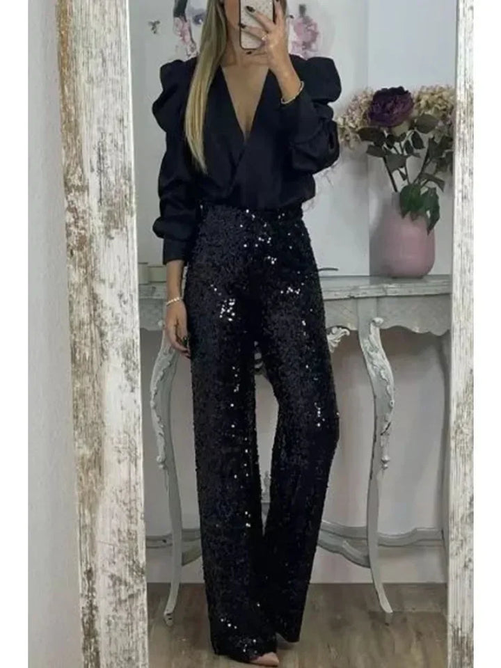 Sophia - Elegante Partyhose mit Pailletten