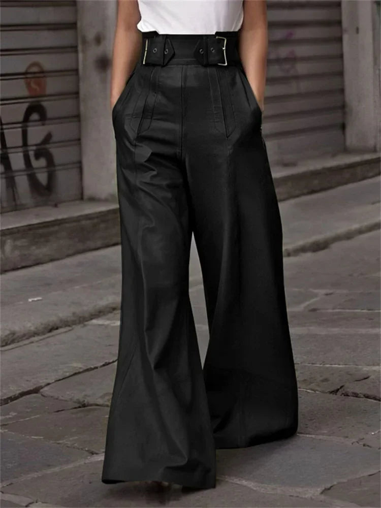 Riya - Pantalon évasé taille haute pour streetwear