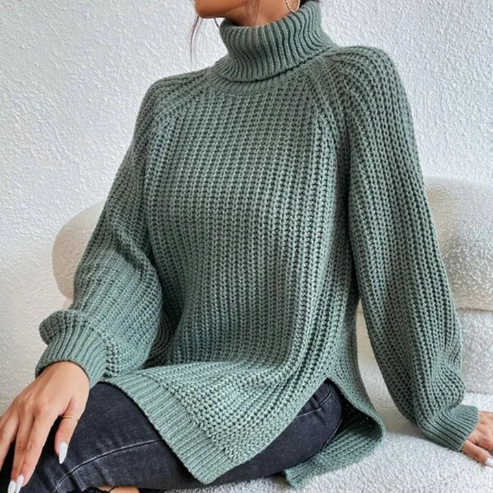 Ellaine | Pull à col roulé doux pour femmes en coton