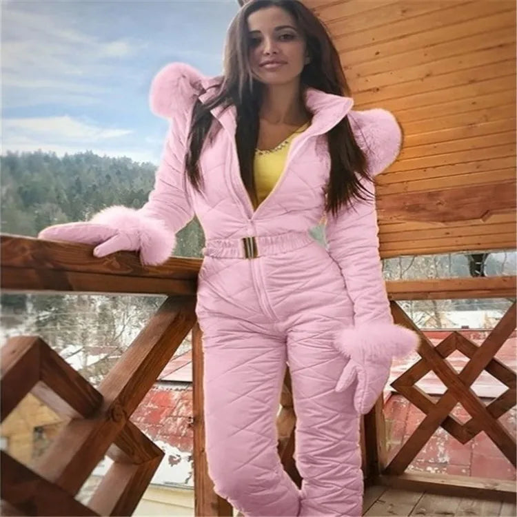 Kamilah - Combinaison de ski stylée avec capuche pour femmes