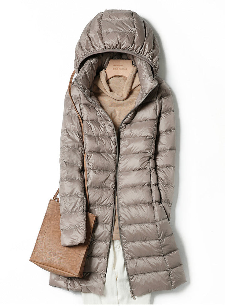 Parka invernale lungo imbottito alla moda per donne | Ideale per l'inverno