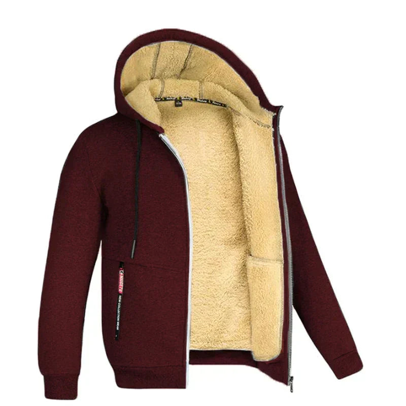 Damien | Cozy men's winter outdoor jacket with hood