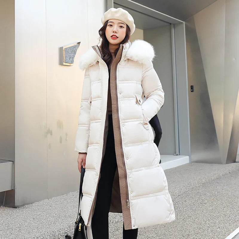 Kayla - Langer Winter-Wickelmantel