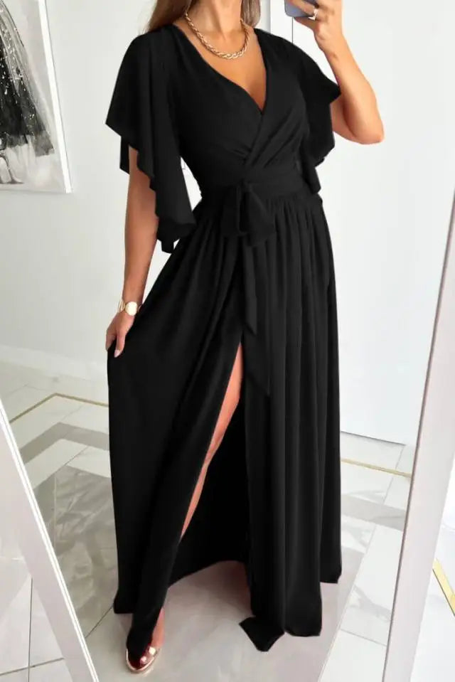 Fedelma - Vestito elegante con scollo a V