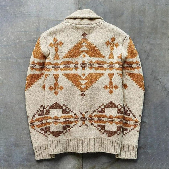 Renaldo - Cardigan vintage tricoté pour hommes
