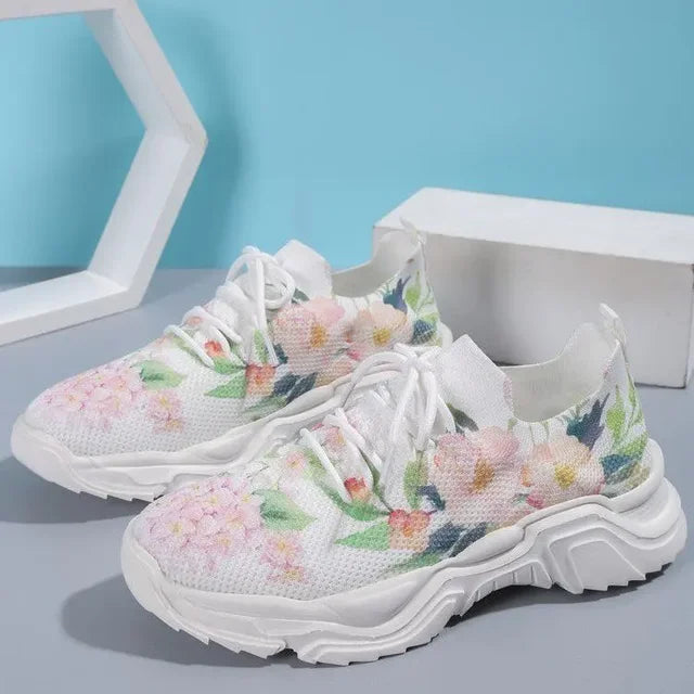 Eliana - Orthopädische Turnschuhe mit Blumenmuster