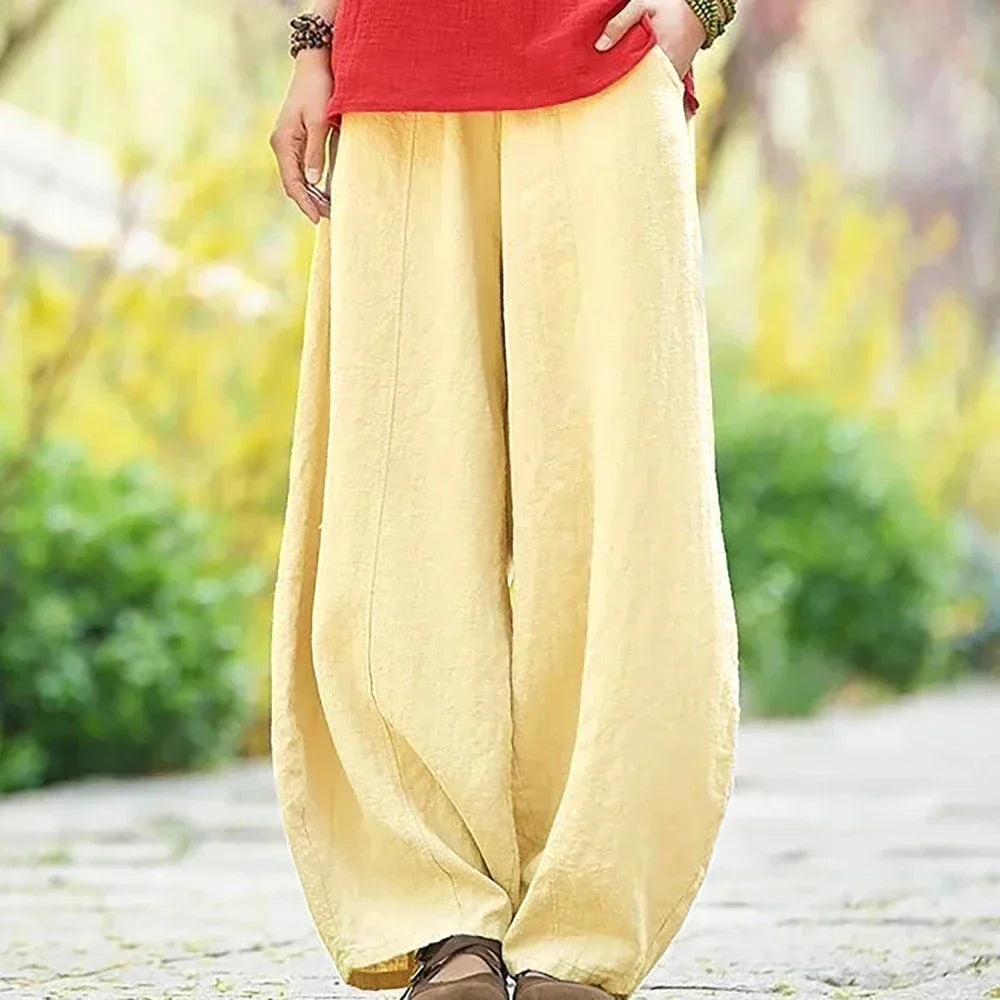 Lavelle - Pantalon en coton et lin