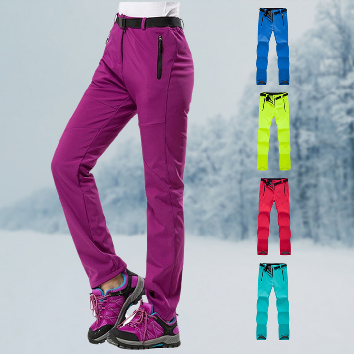 Pantaloni da trekking resistenti e impermeabili per donna