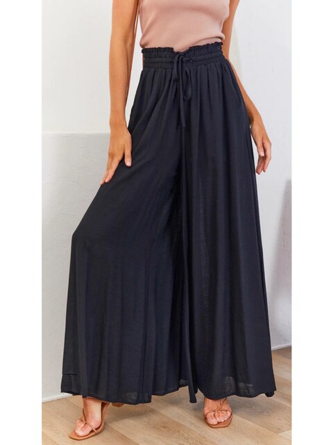 VALENTINA - Pantalon décontracté à jambes larges