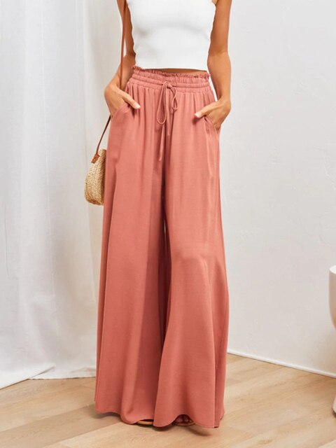 VALENTINA - Pantalon décontracté à jambes larges