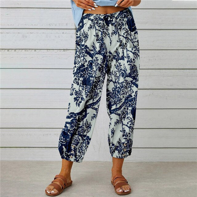 FINJA - Pantalon avec taille élastique