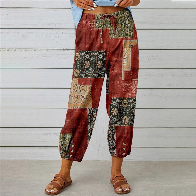 FINJA - Pantalon avec taille élastique