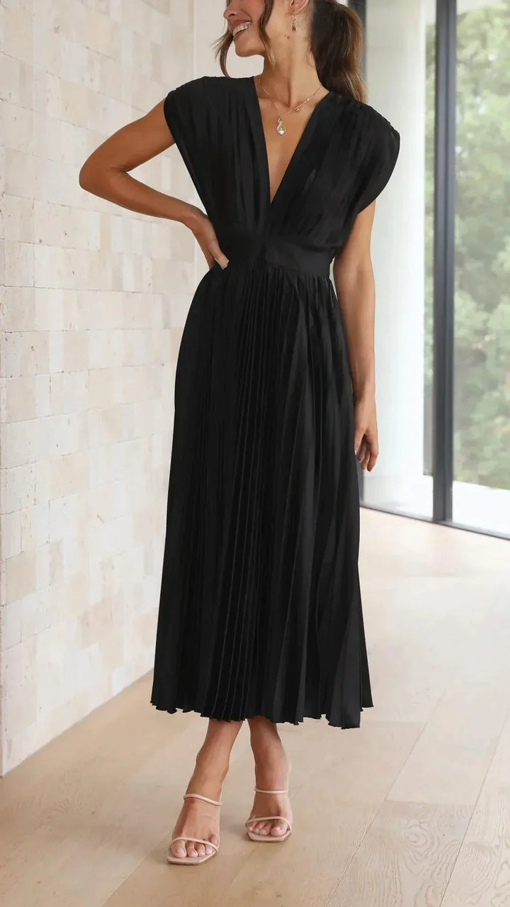 Alexandra - Robe plissée élégante sexy