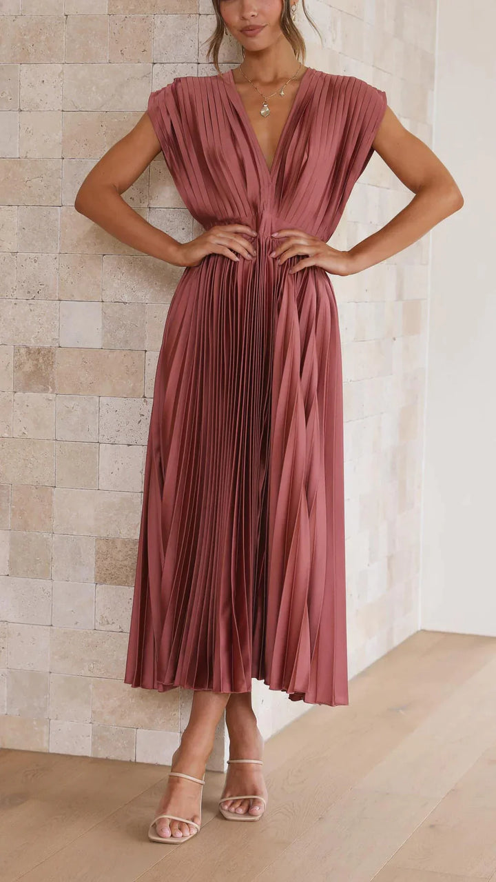 Alexandra - Robe plissée élégante sexy