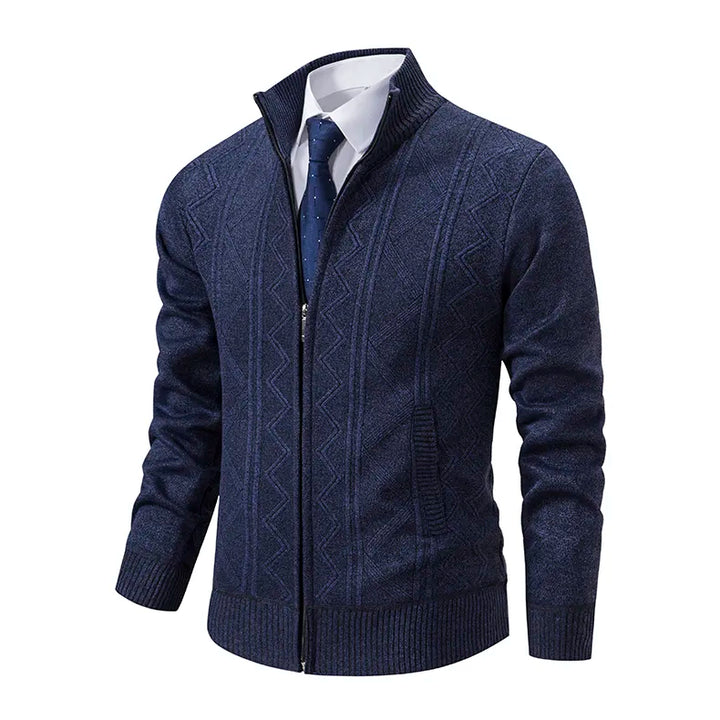 Isreal - Gilet en tricot avec fermeture éclair pour hommes
