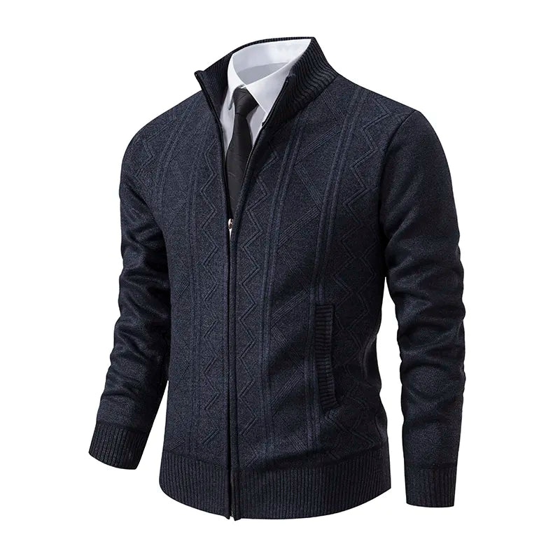 Isreal - Gilet en tricot avec fermeture éclair pour hommes