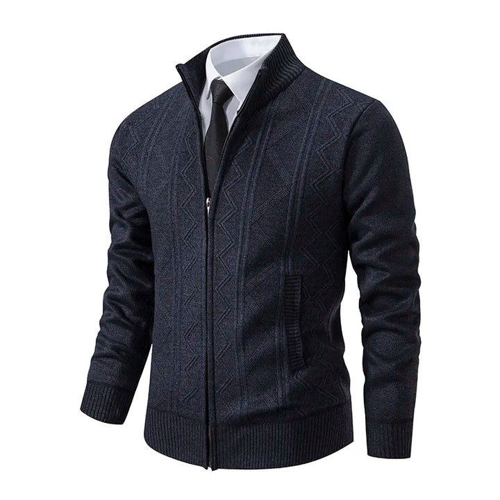 Isreal - Gilet en tricot avec fermeture éclair pour hommes