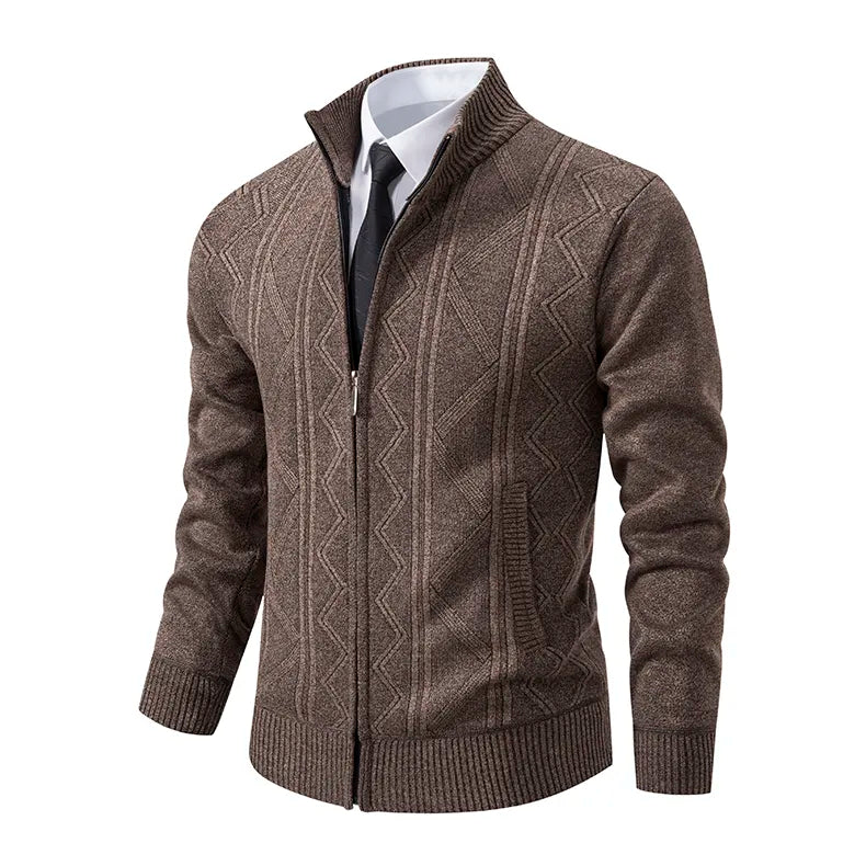 Isreal - Gilet en tricot avec fermeture éclair pour hommes