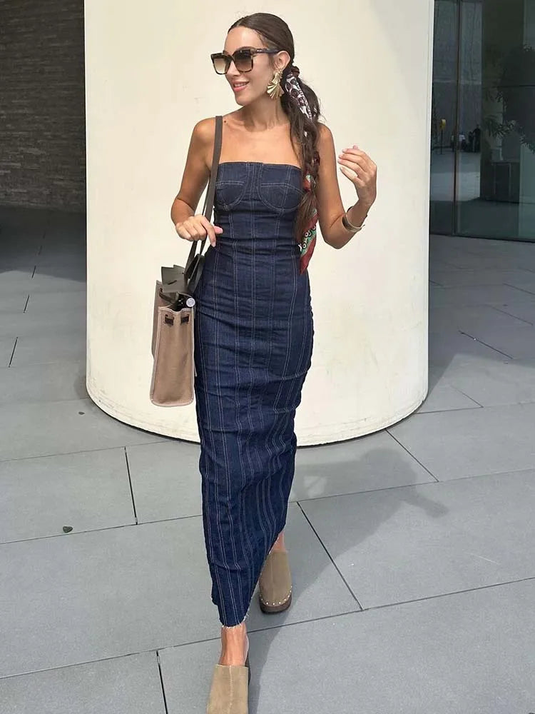 Alana - Robe en denim
