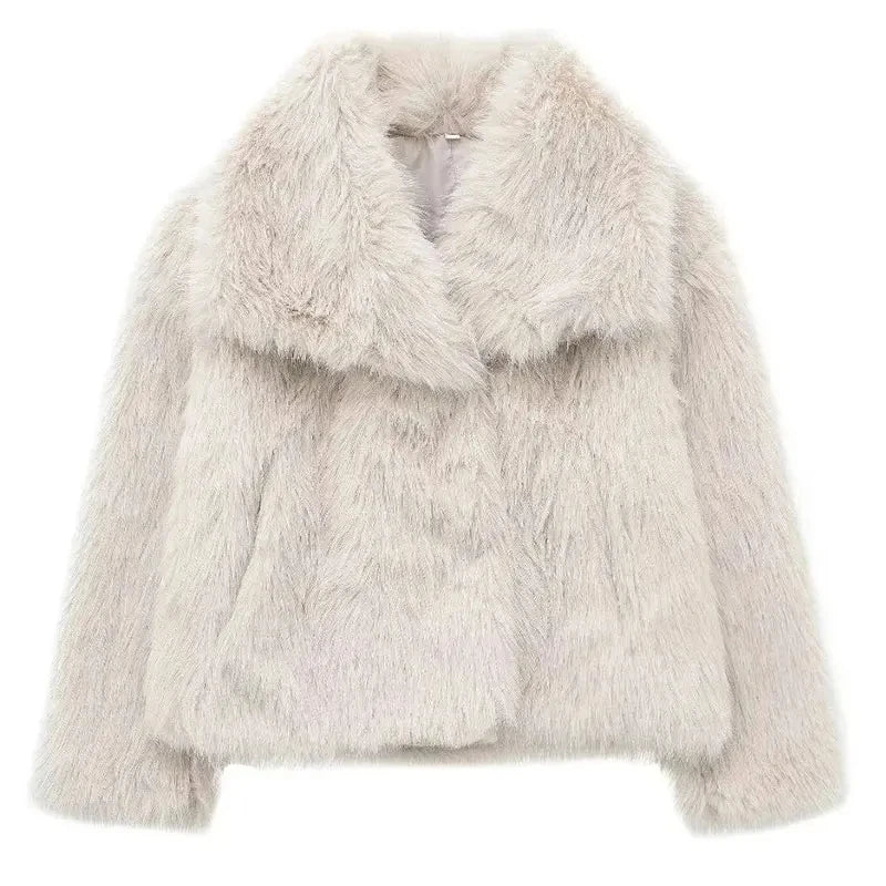 Ariah - Cappotto di pelliccia sintetica alla moda