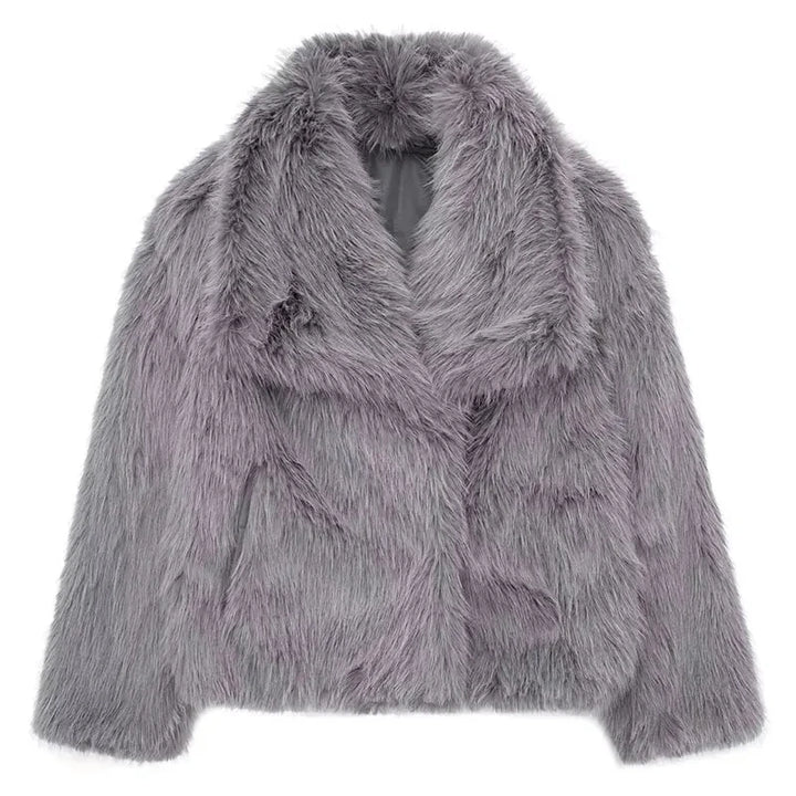 Ariah - Cappotto di pelliccia sintetica alla moda