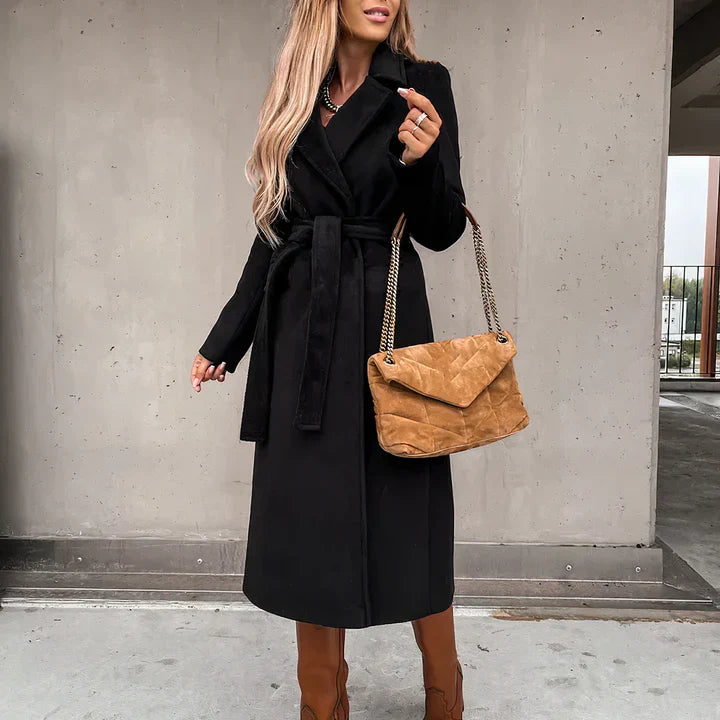 Taura - trenchcoat in misto lana per donna