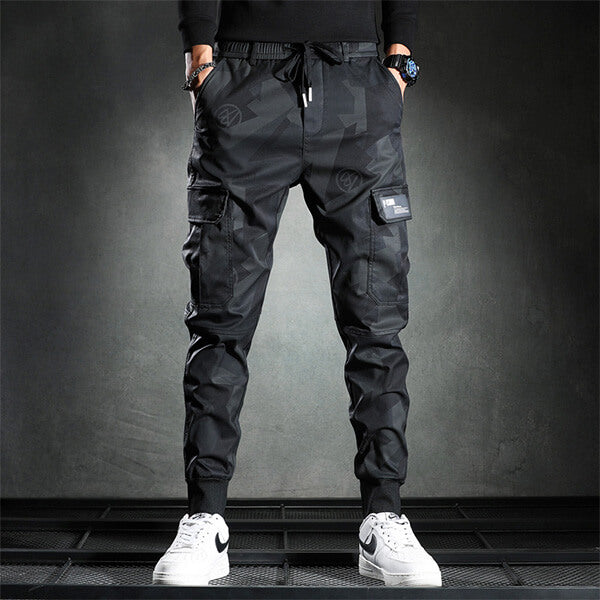 Rain - Pantalon cargo camouflage pour hommes