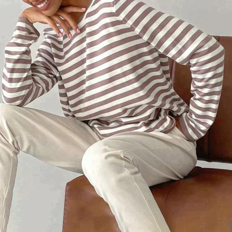 Oskar - T-shirt rayé élégant